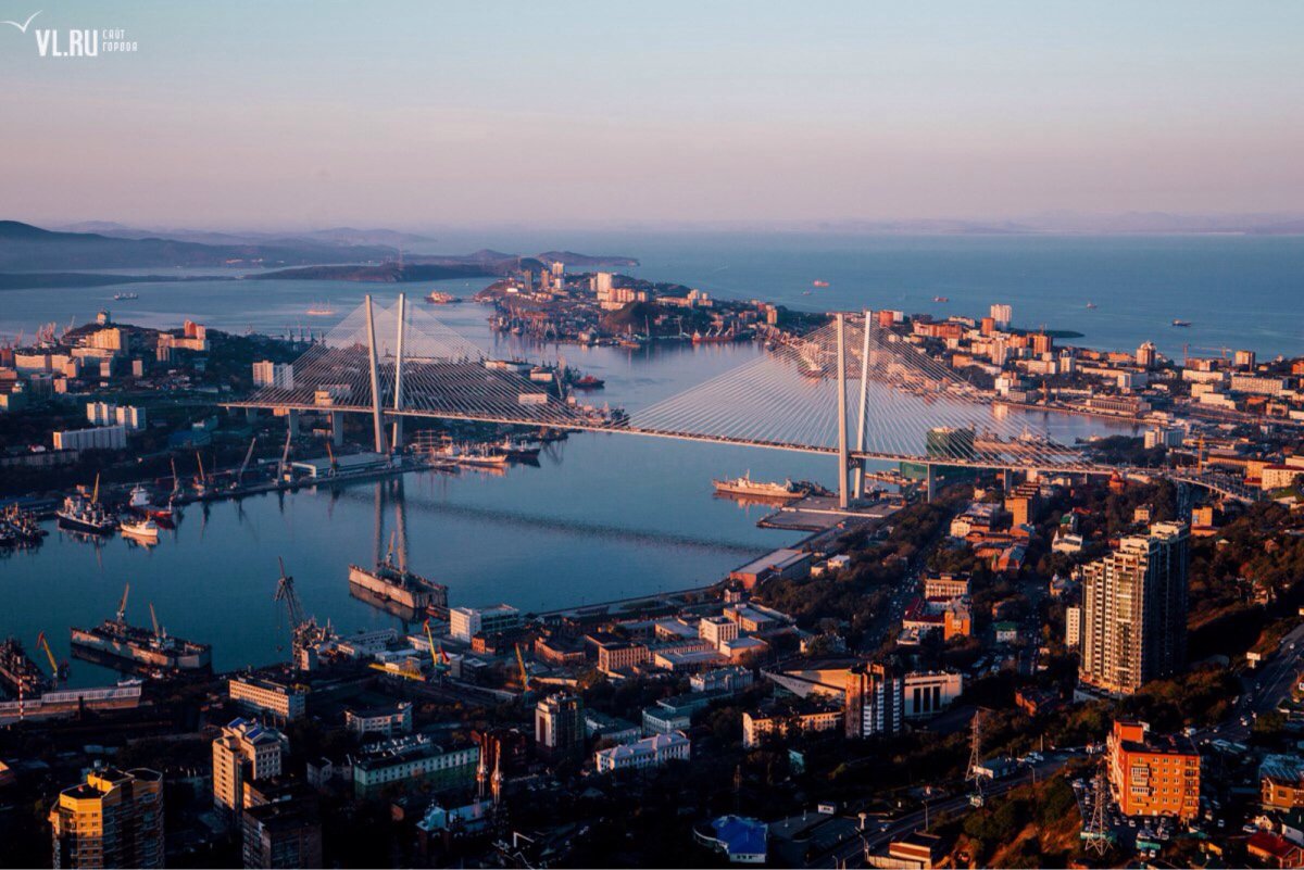 Мост бухта золотой Рог Владивосток