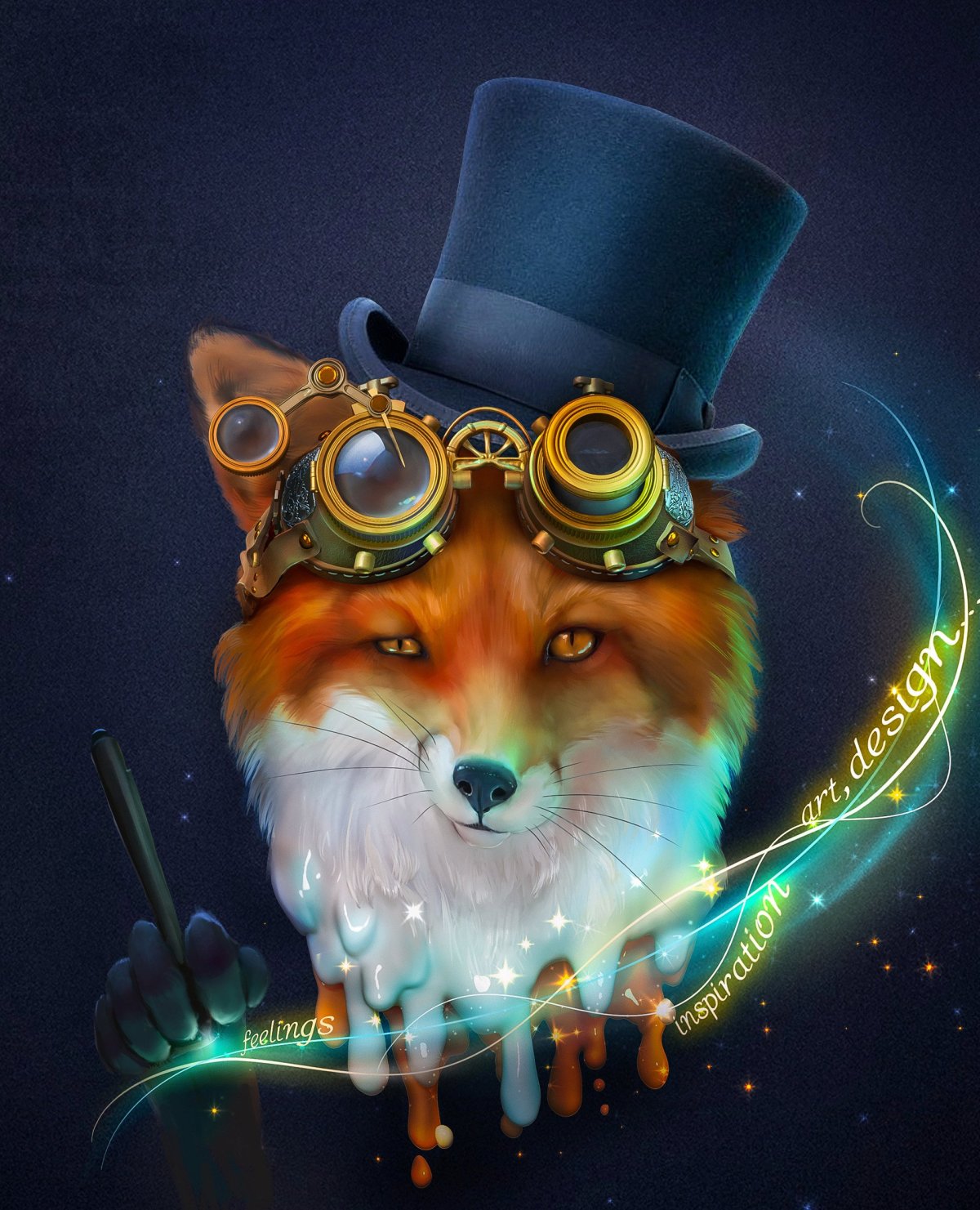 Лис стимпанк