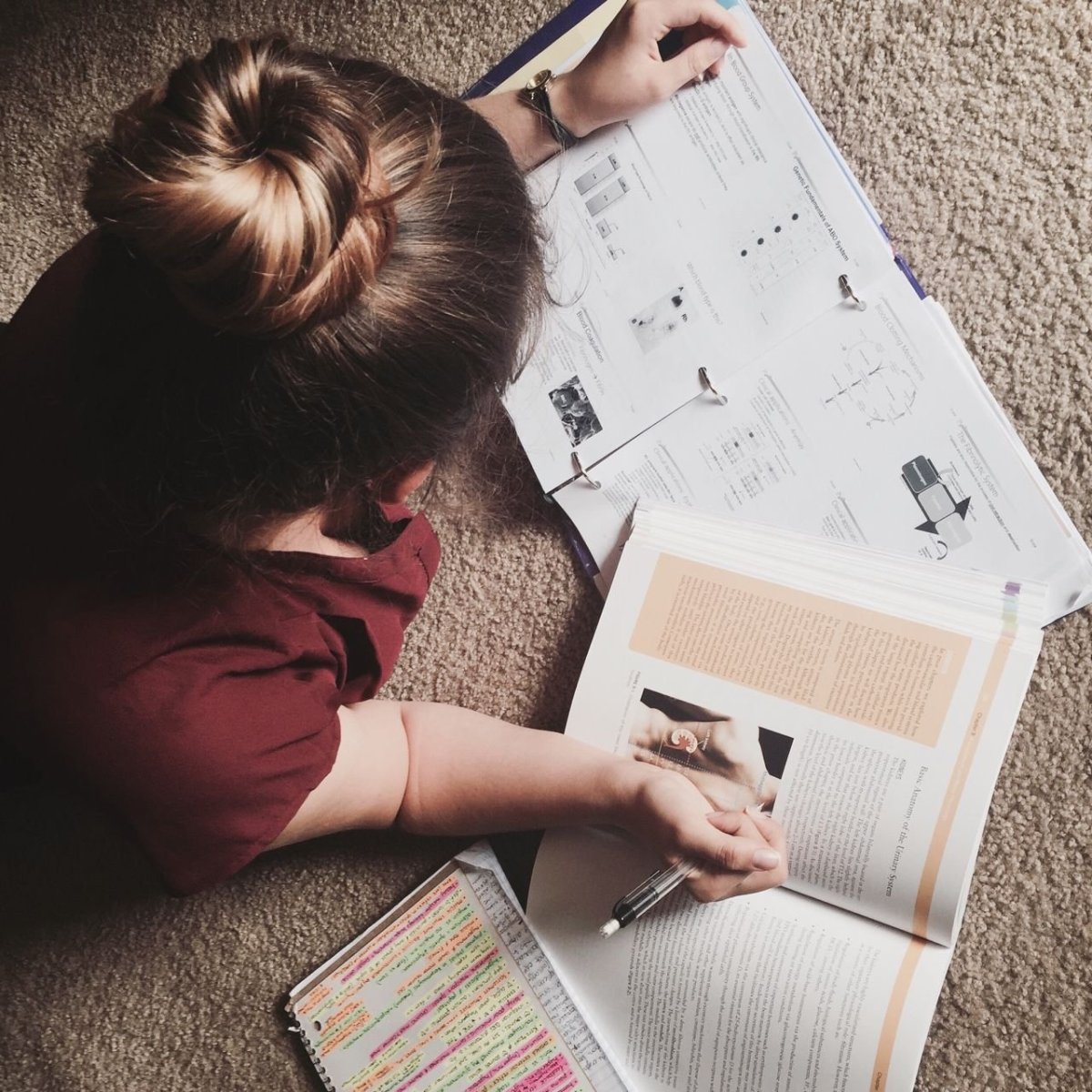 Нарисованная девушка с книгой