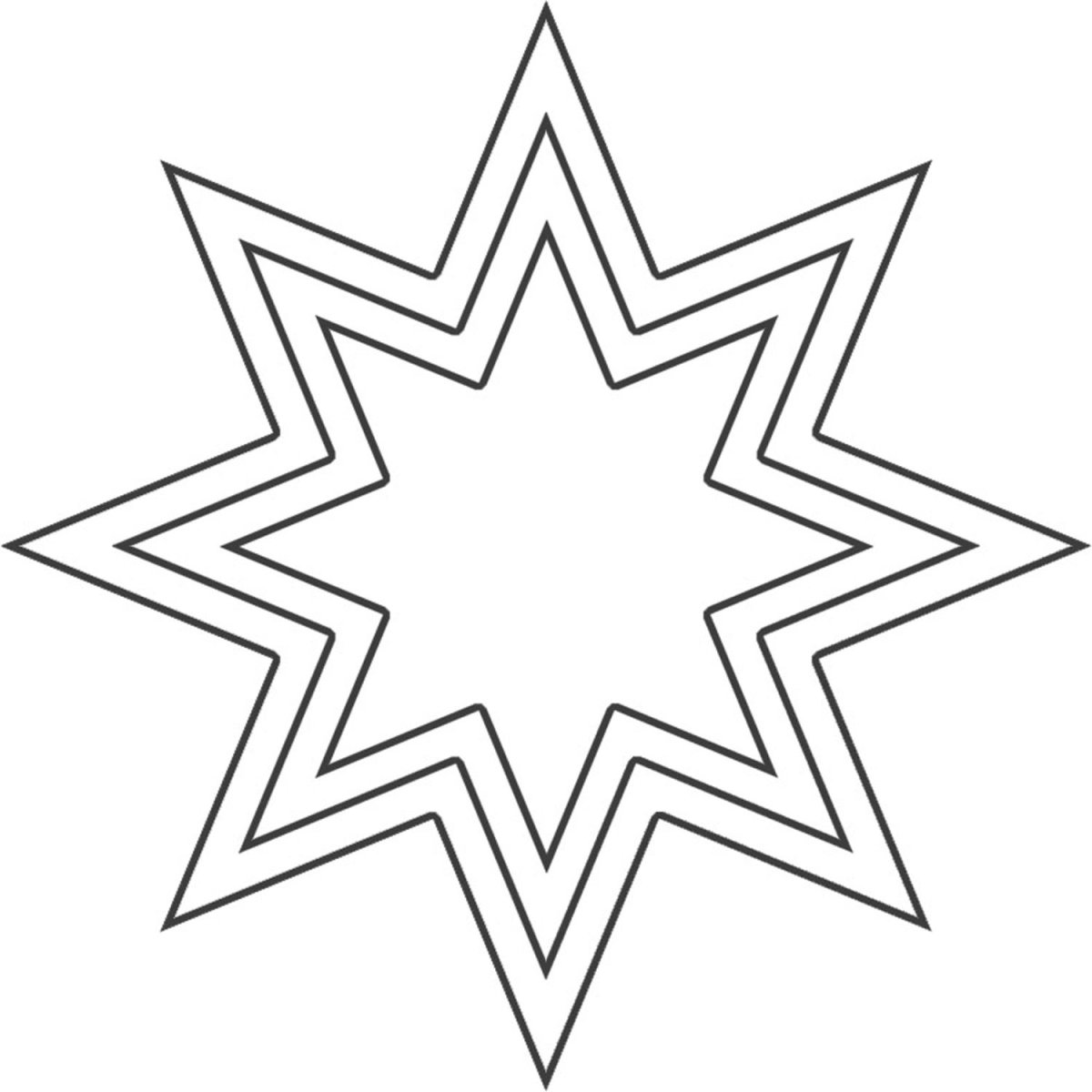 Трафарет для вырезания звезд