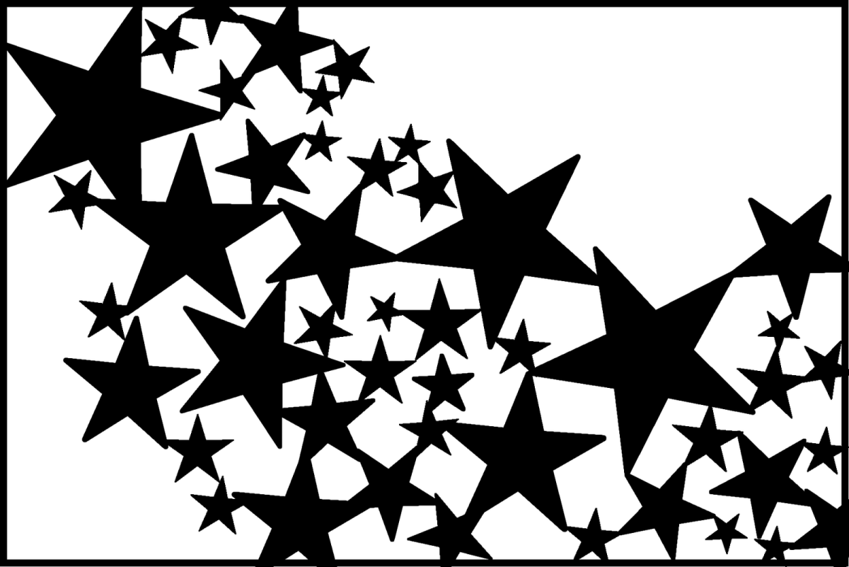 Звезда черно белая