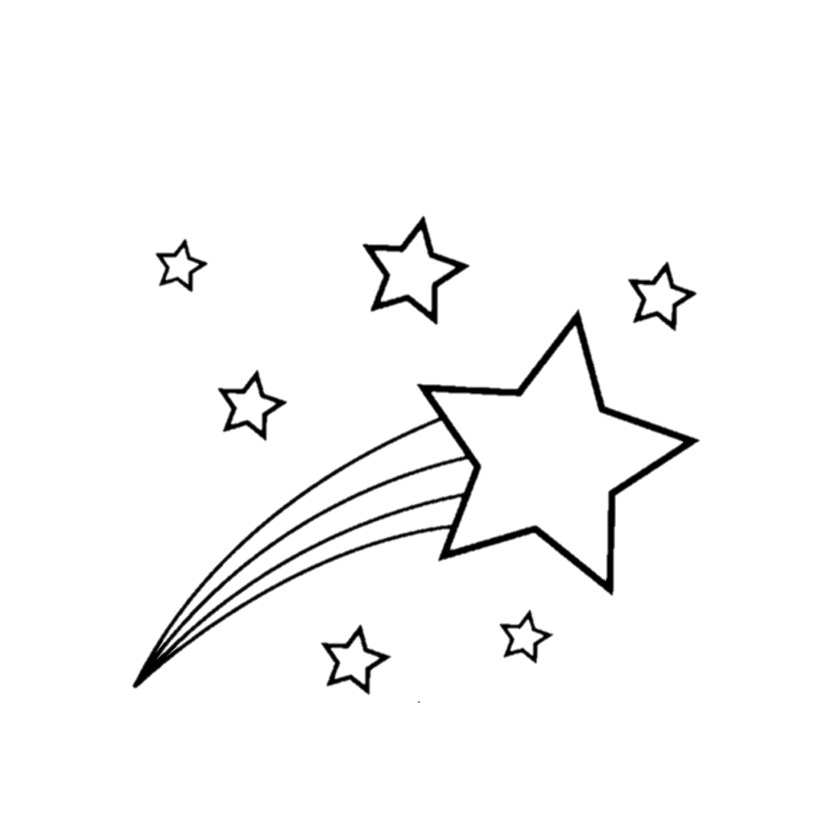 Звезда раскраска для детей