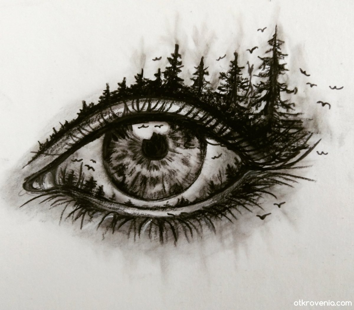 Картины тушью