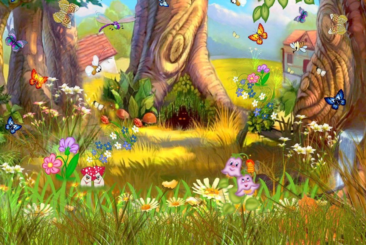 Сказочная Полянка в лесу