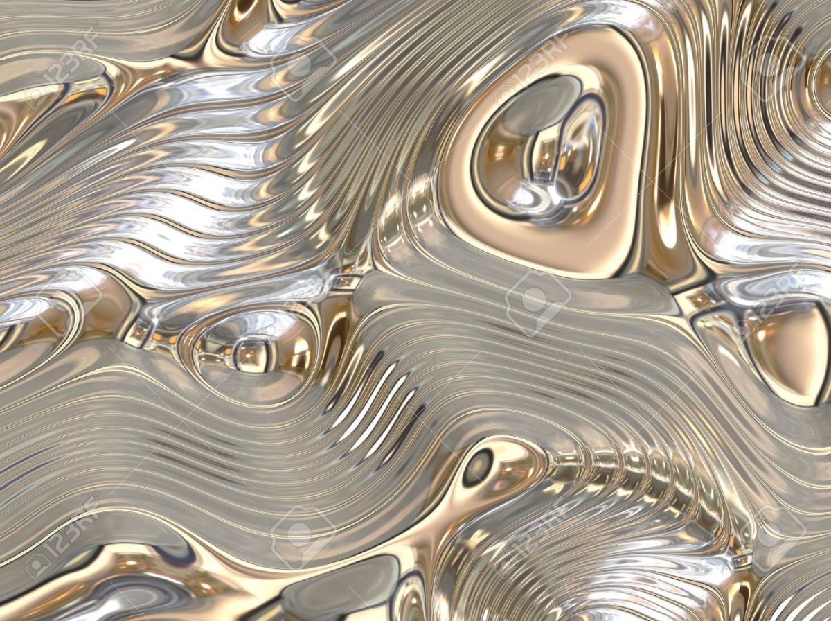 Украшение из металла жидкое