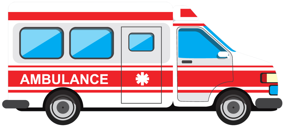Машинка скорой помощи вектор