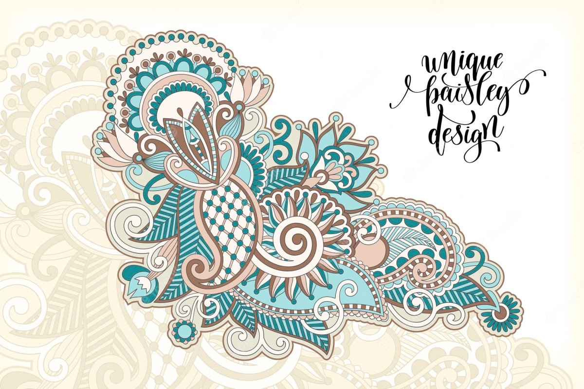 Индийский орнамент Лотос Мандала