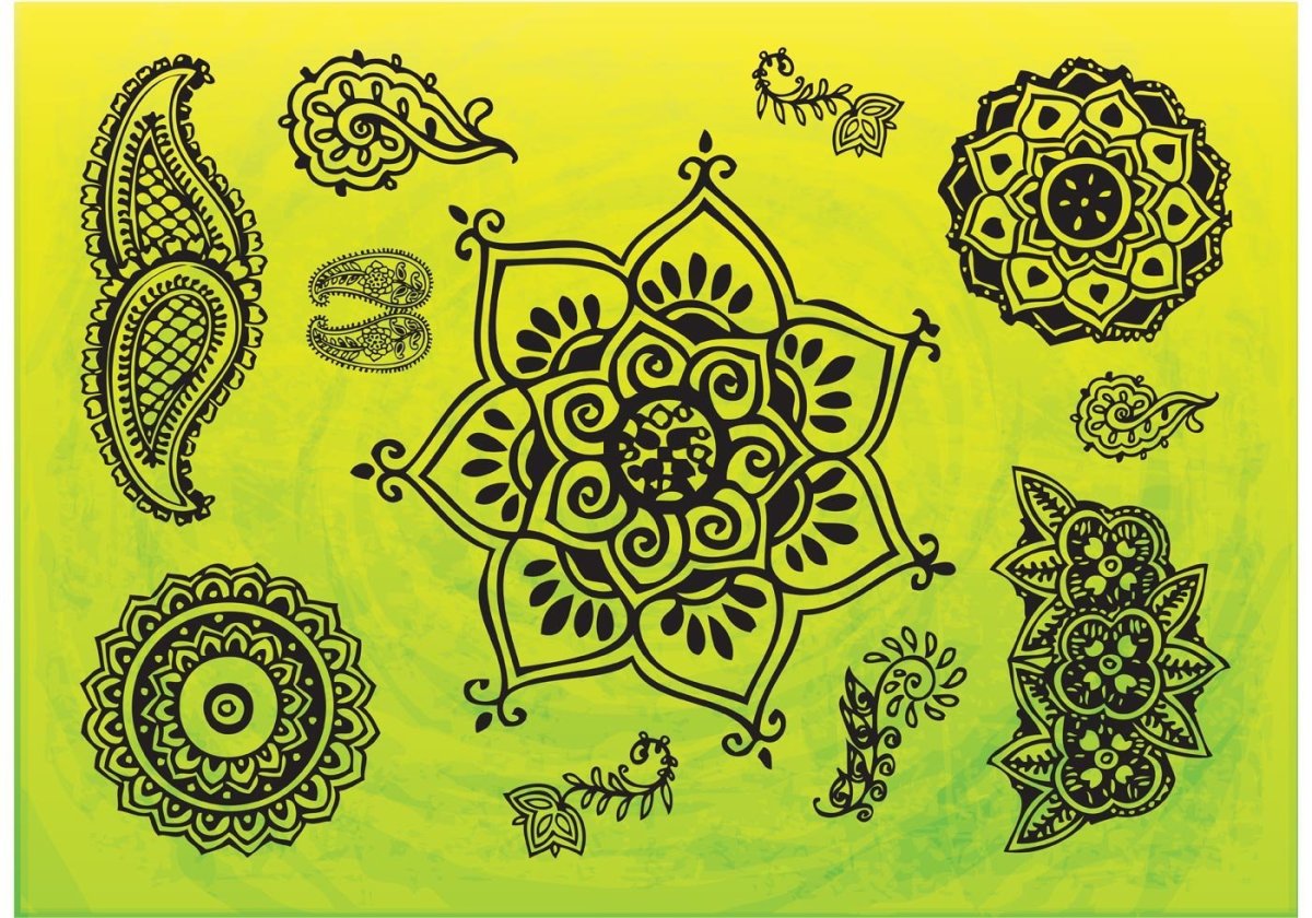 Мандала индийский узор Лотос