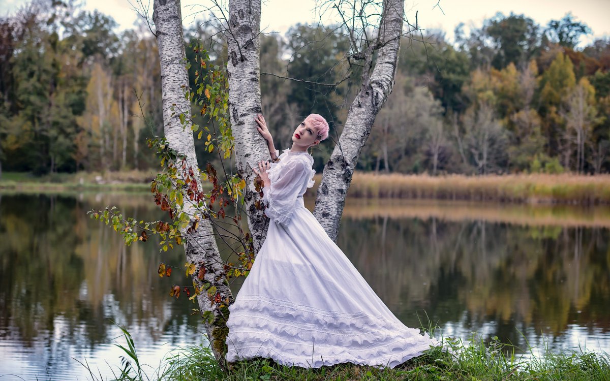 Фотосессия в березах