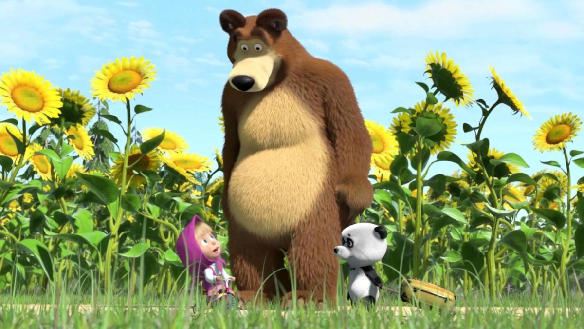 Маша и медведь фон