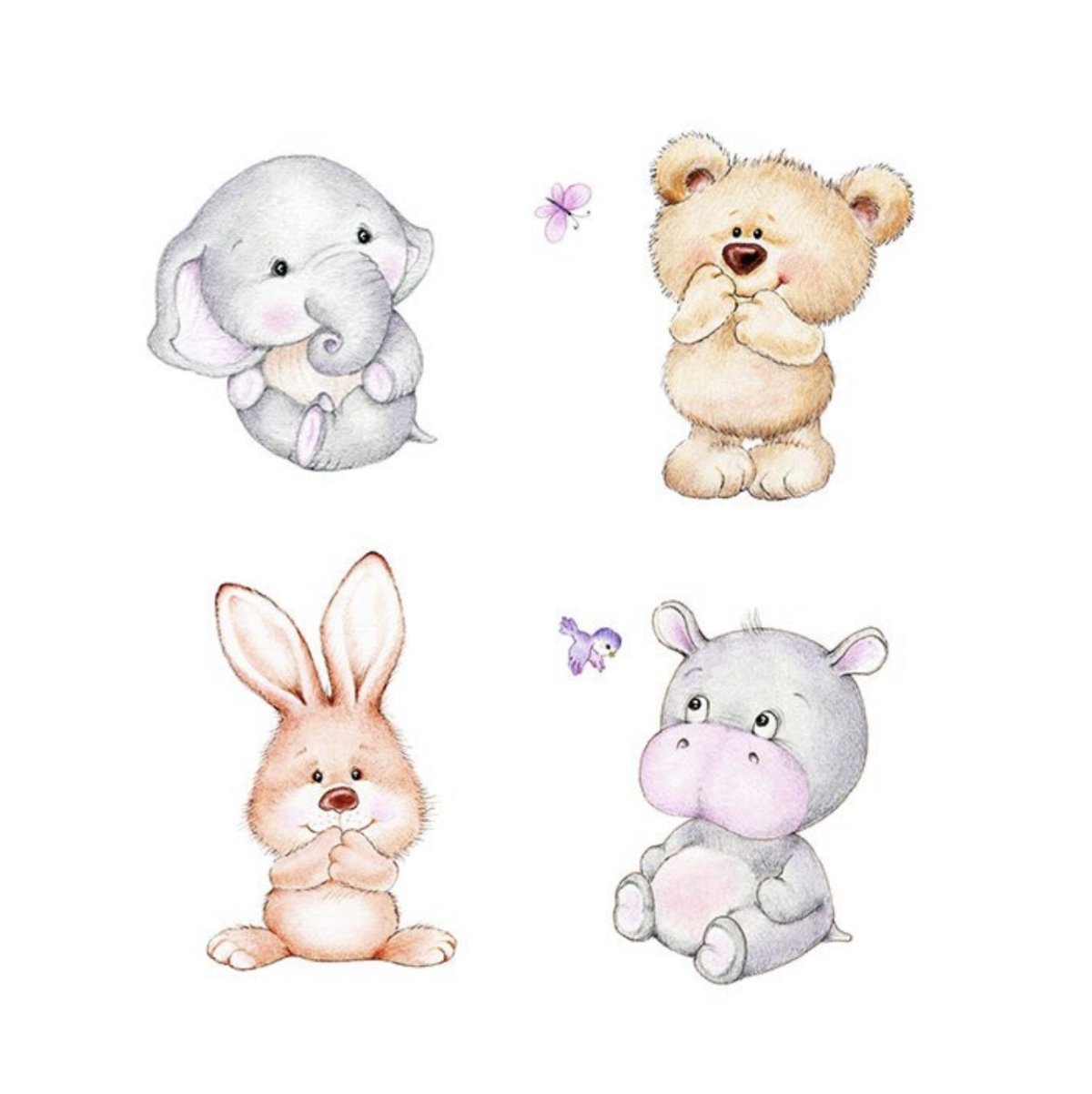 Много животных раскраска для детей