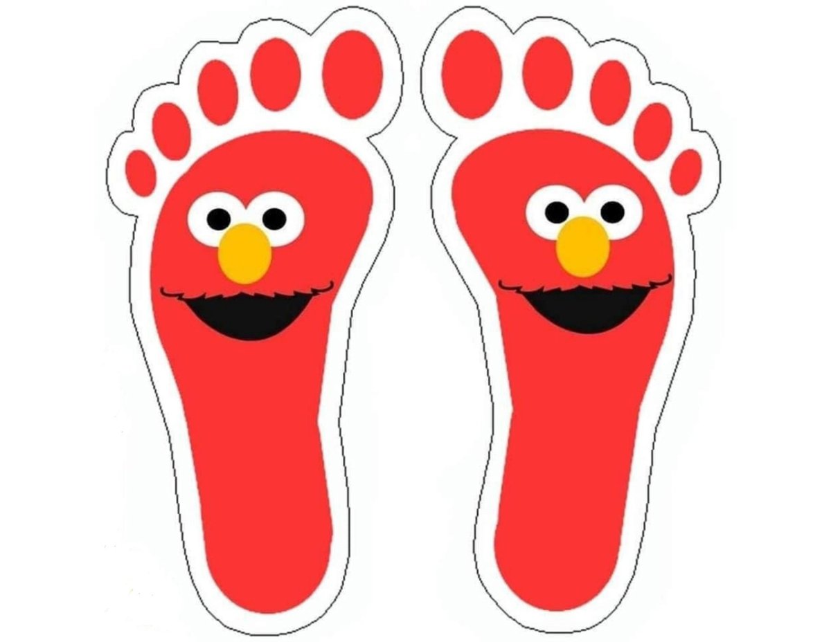 Рисунок Отпечатки ботинок для детей
