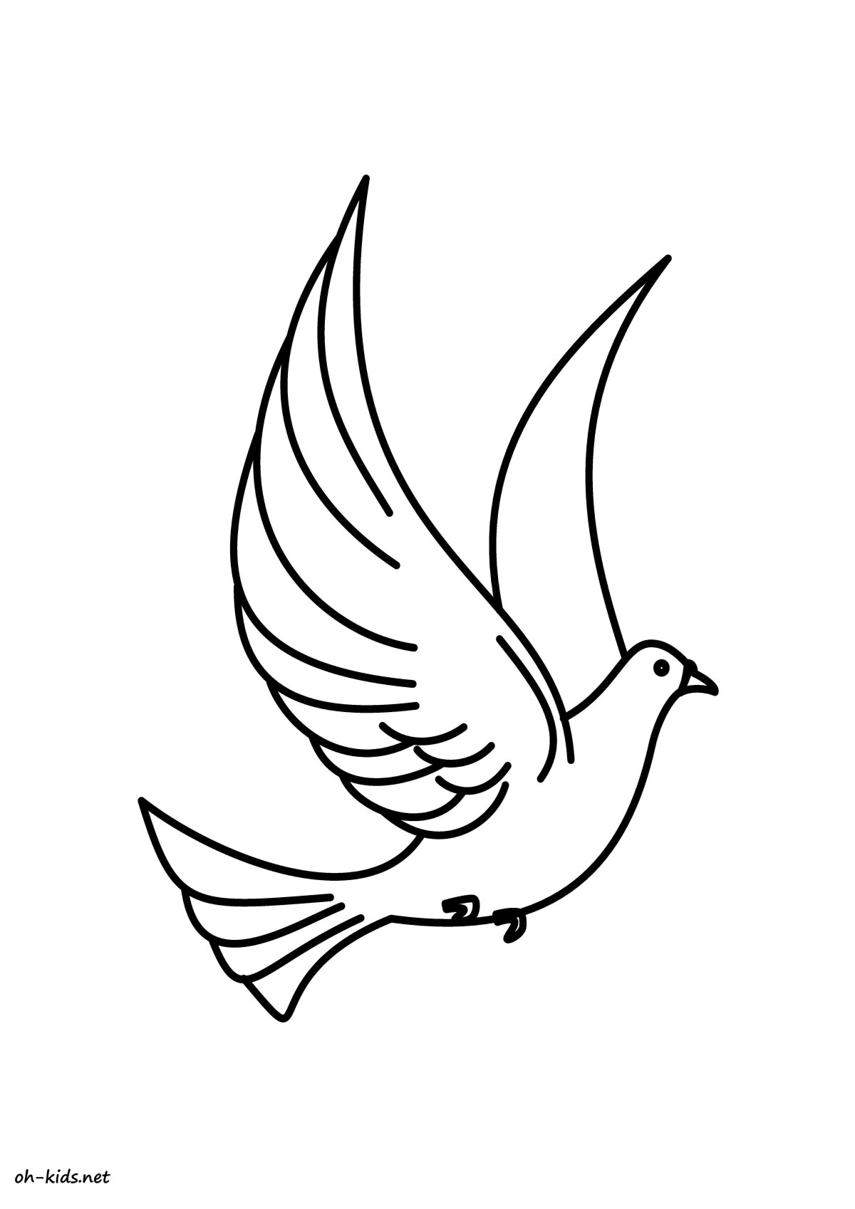 Голубь рисунок