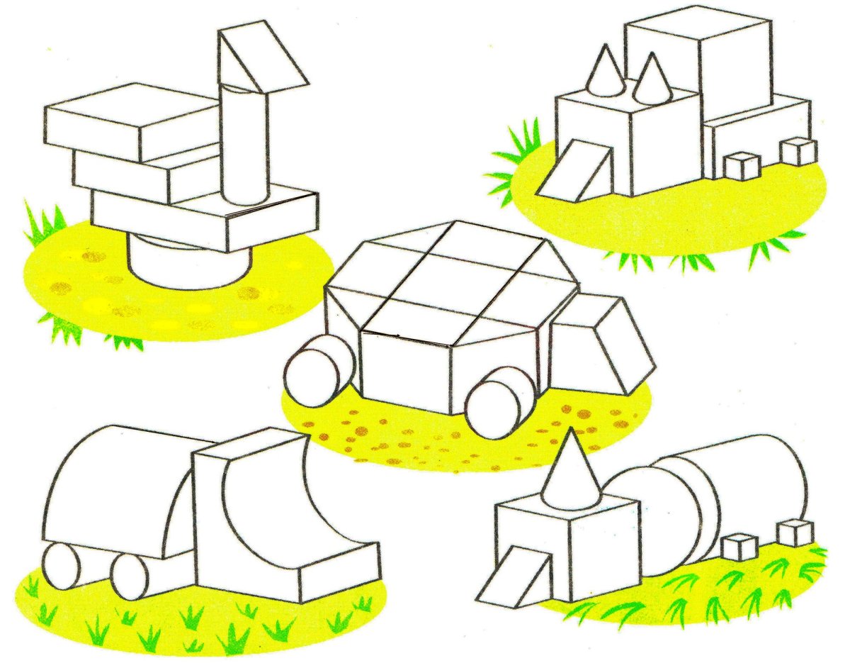 Конструирование из строительного материала 2 младшая группа Куцакова