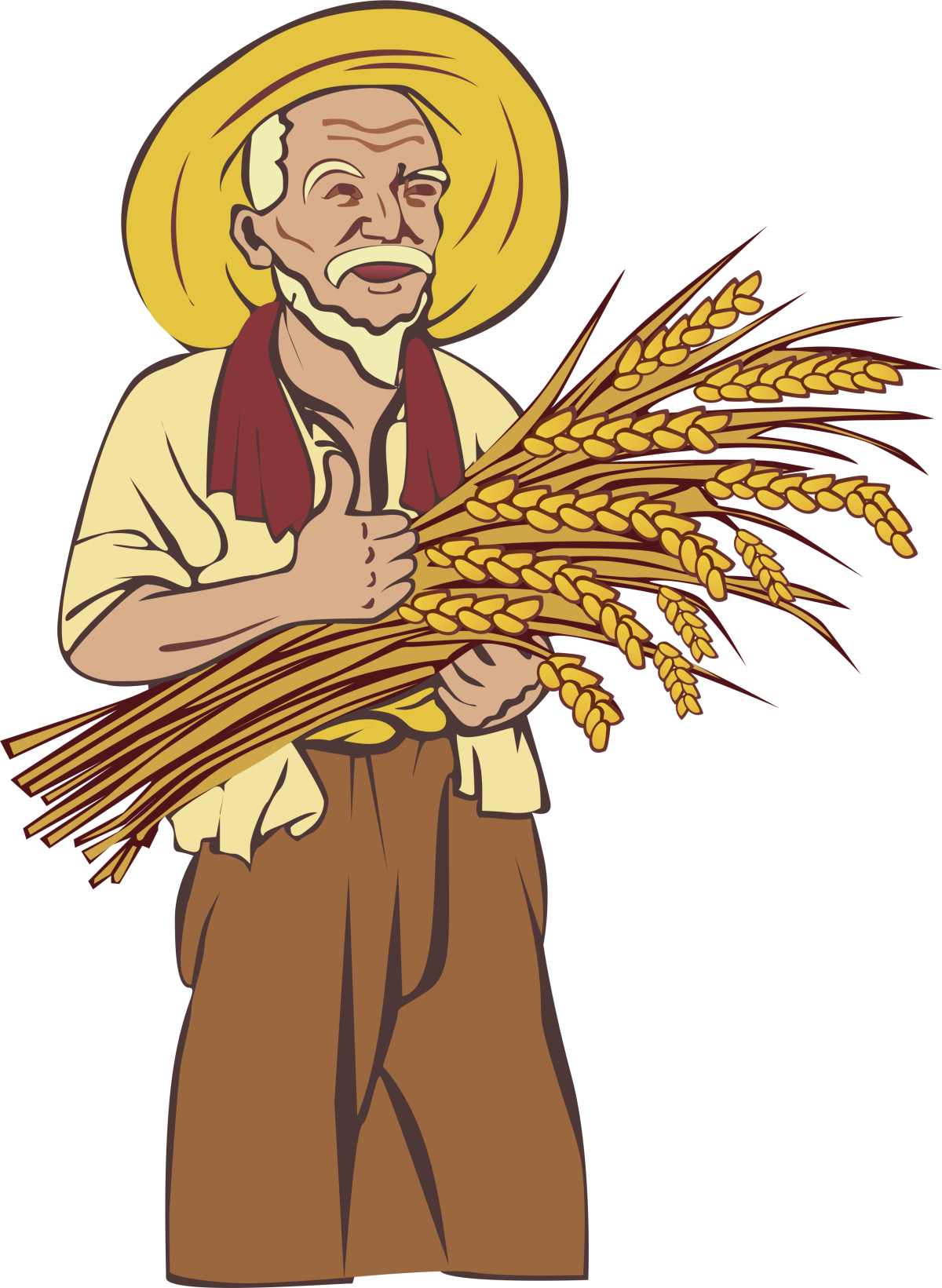 Крестьянин мультяшный