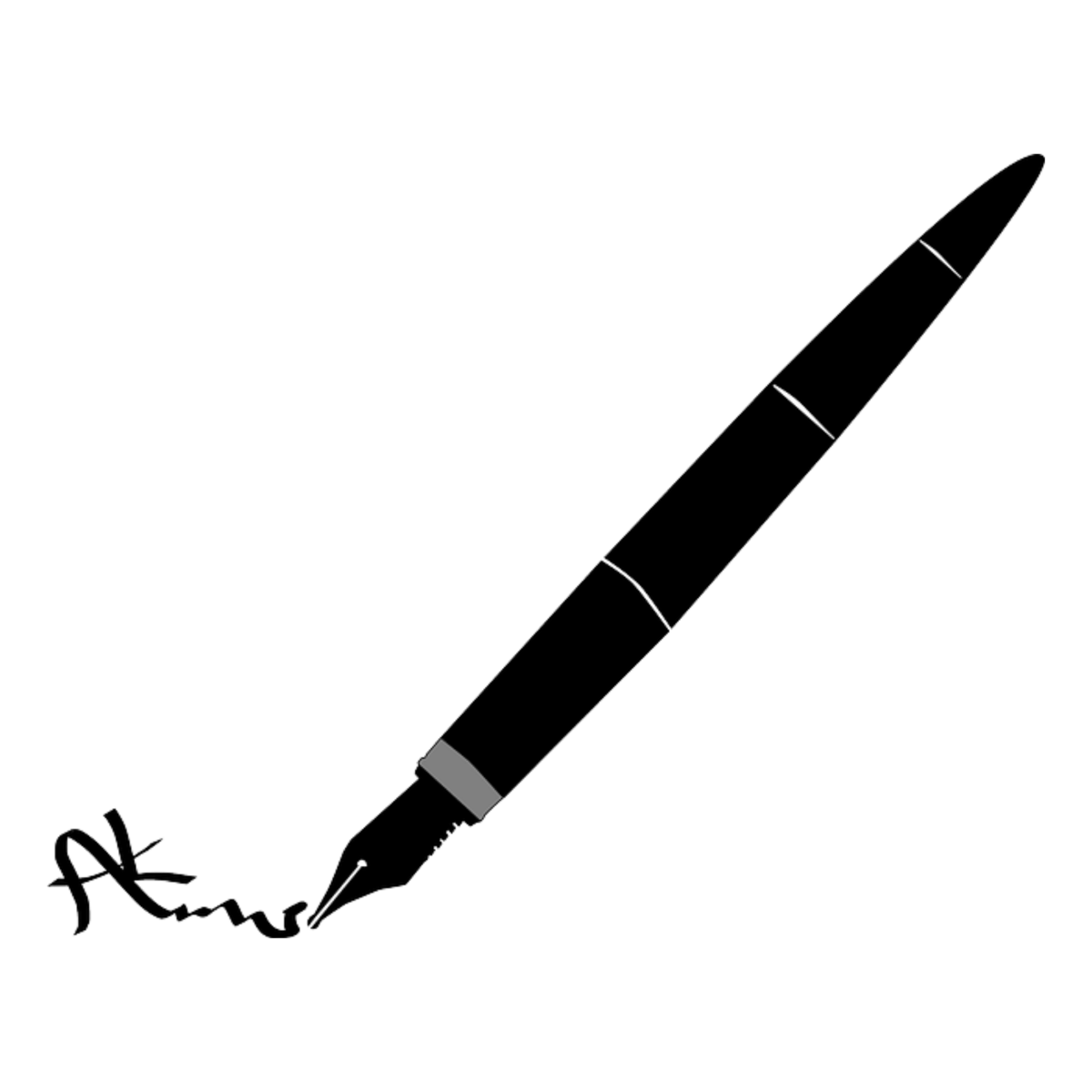 Перьевая ручка символ