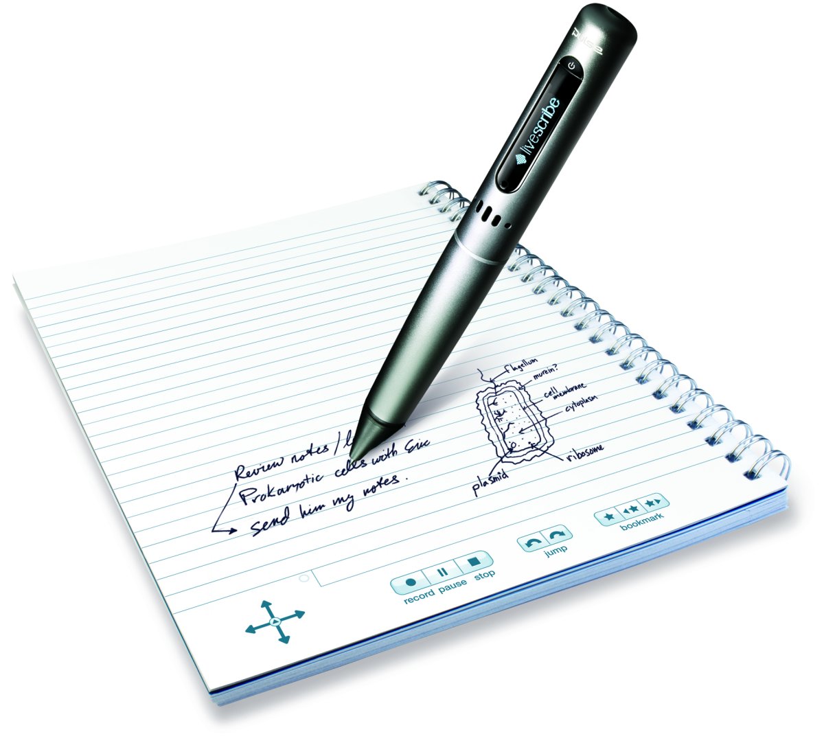 Тетрадь с пишущей ручкой