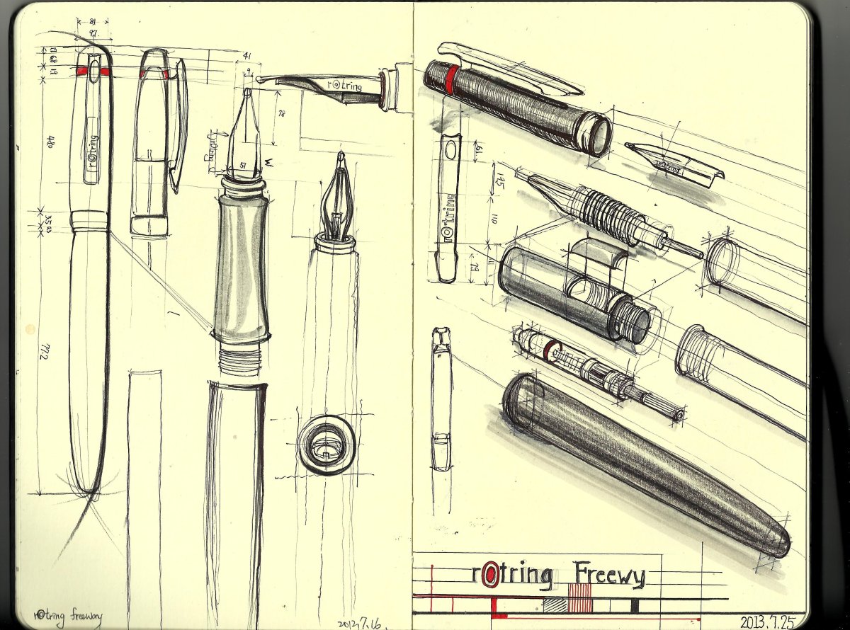 Сборочный чертеж ручки шариковой