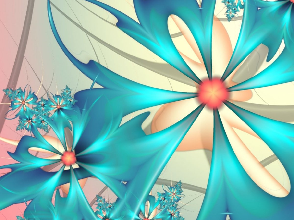 Обои абстракция цветы