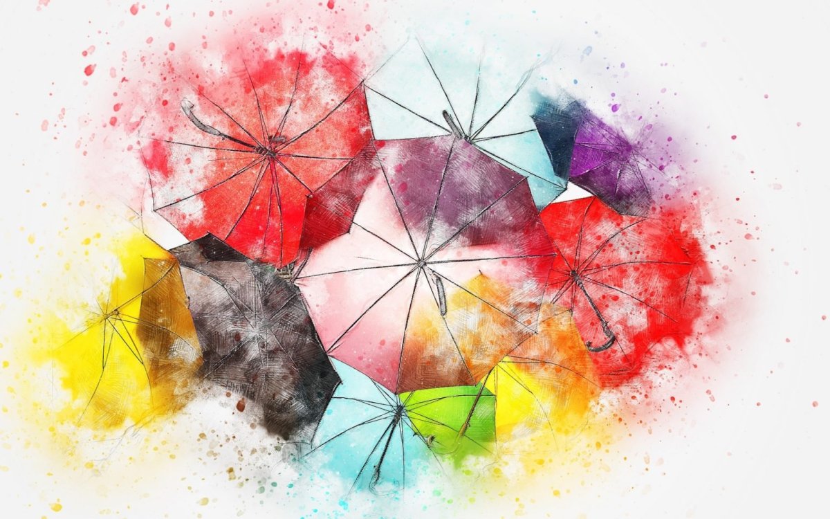 Акварель абстракция