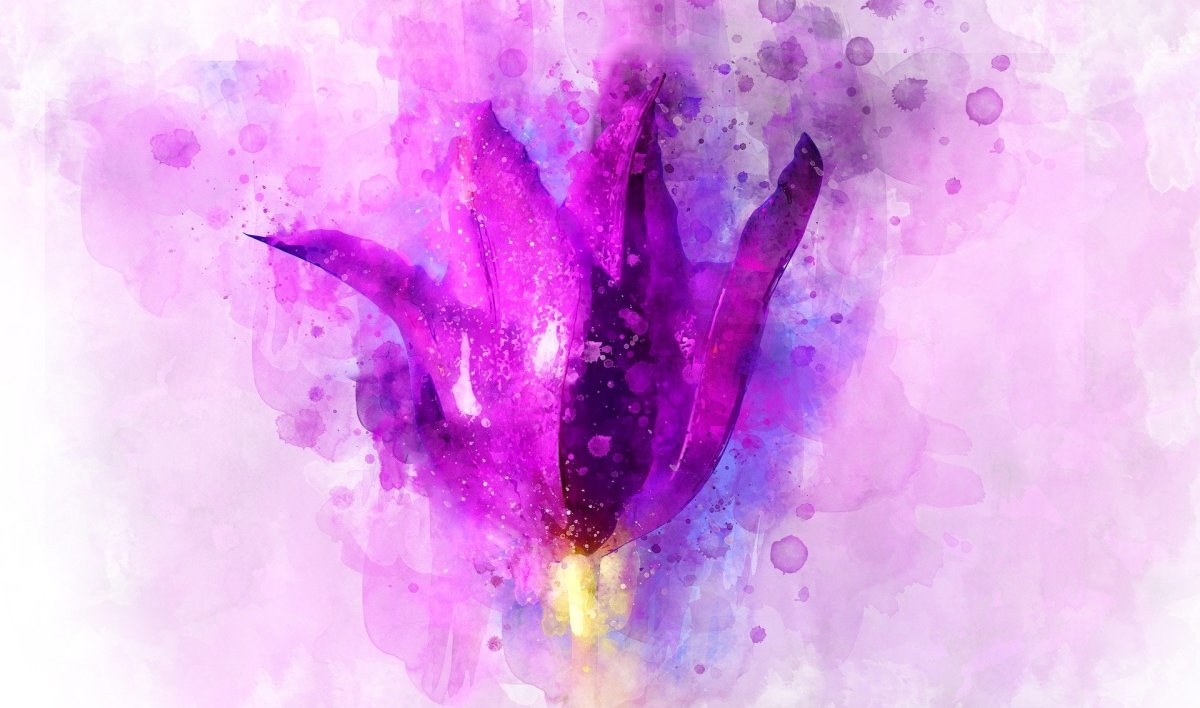 Абстракция в сиреневых тонах