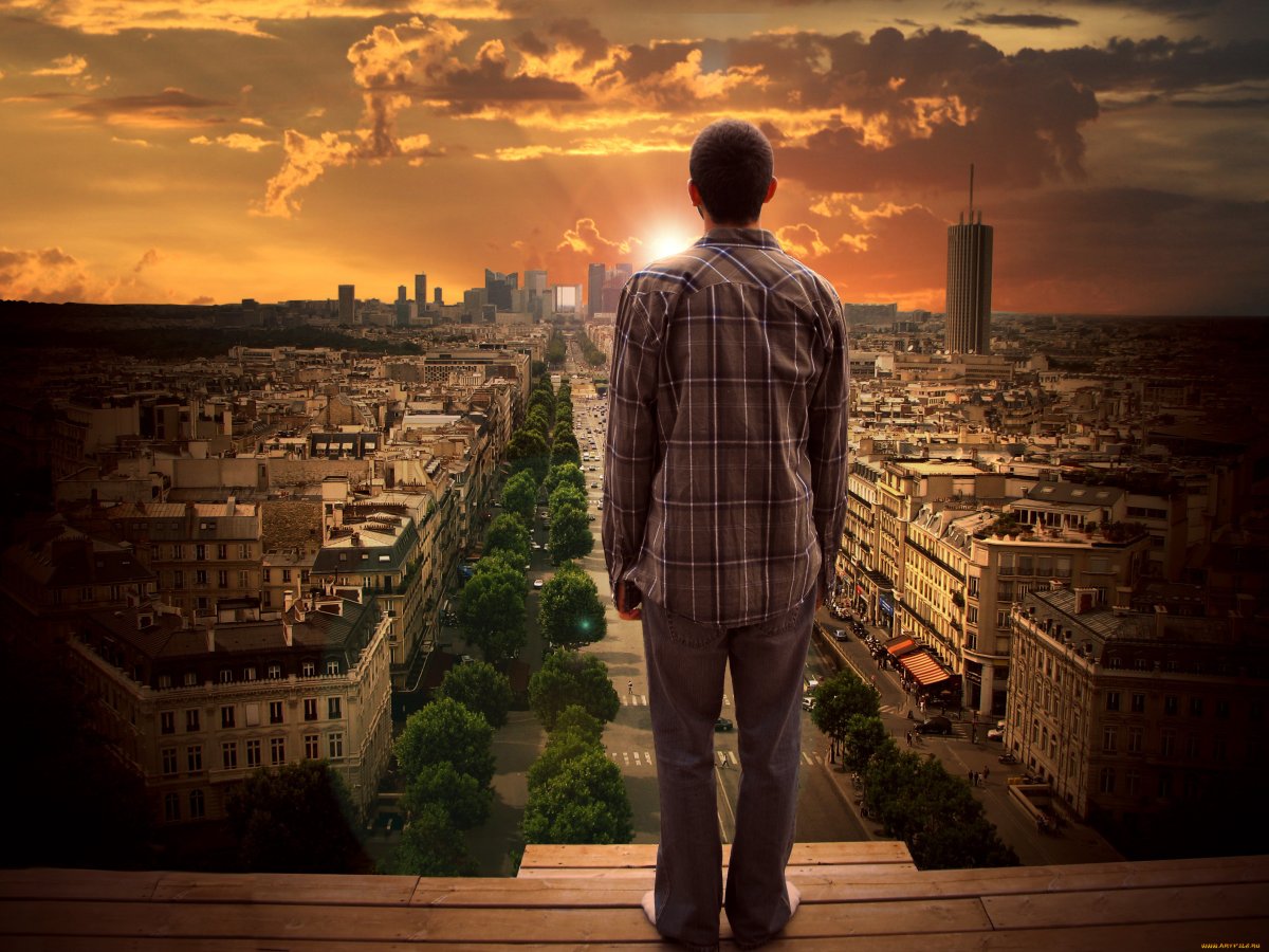 Люди в городе