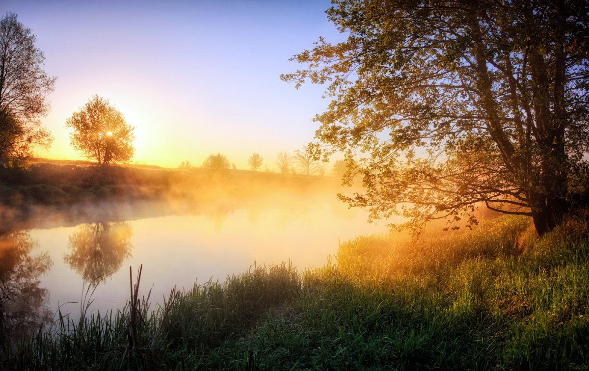 Кофе и красивый пейзаж