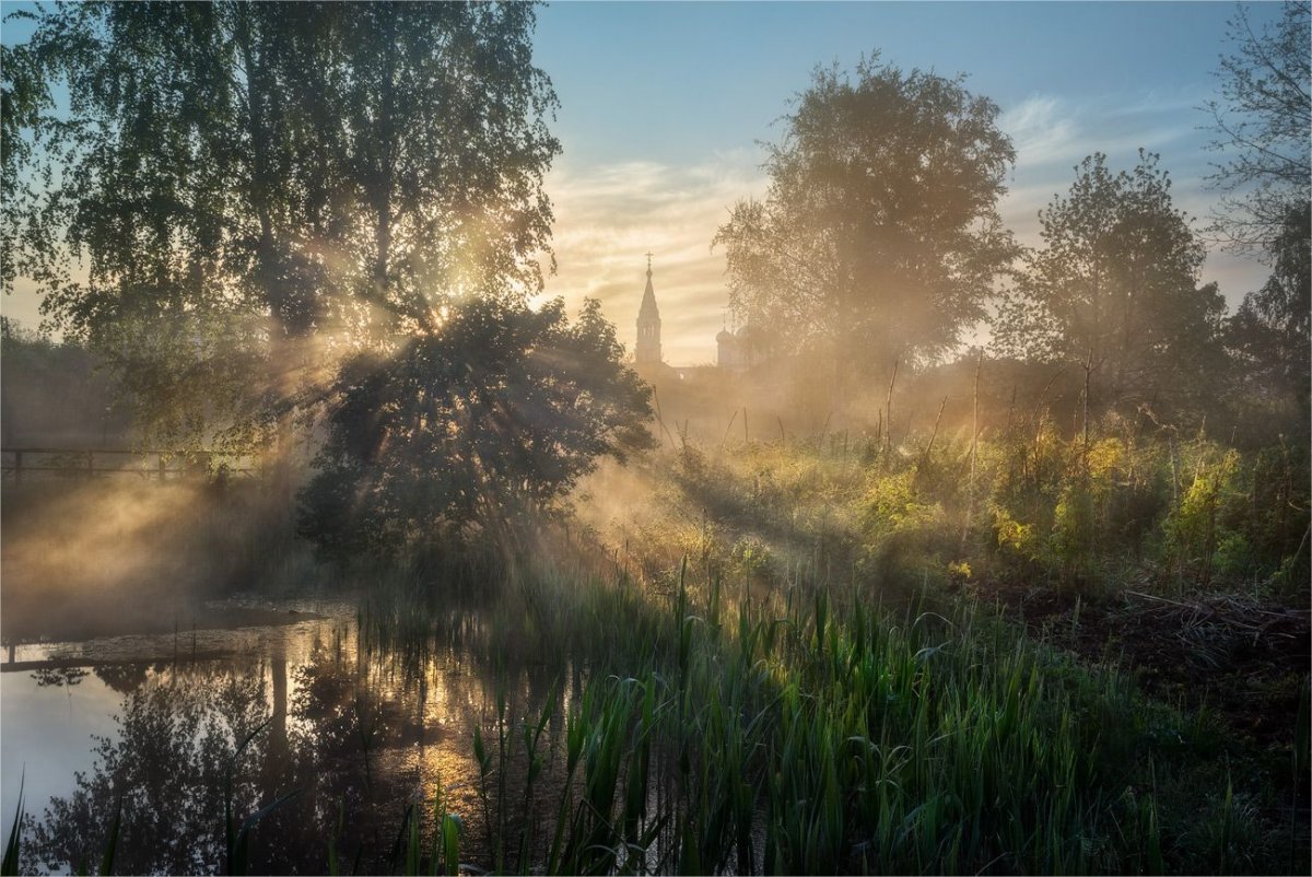 Красивый утренний рассвет