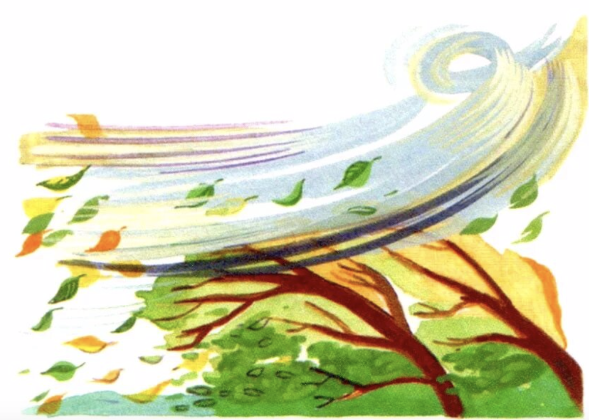 Ветер рисунок