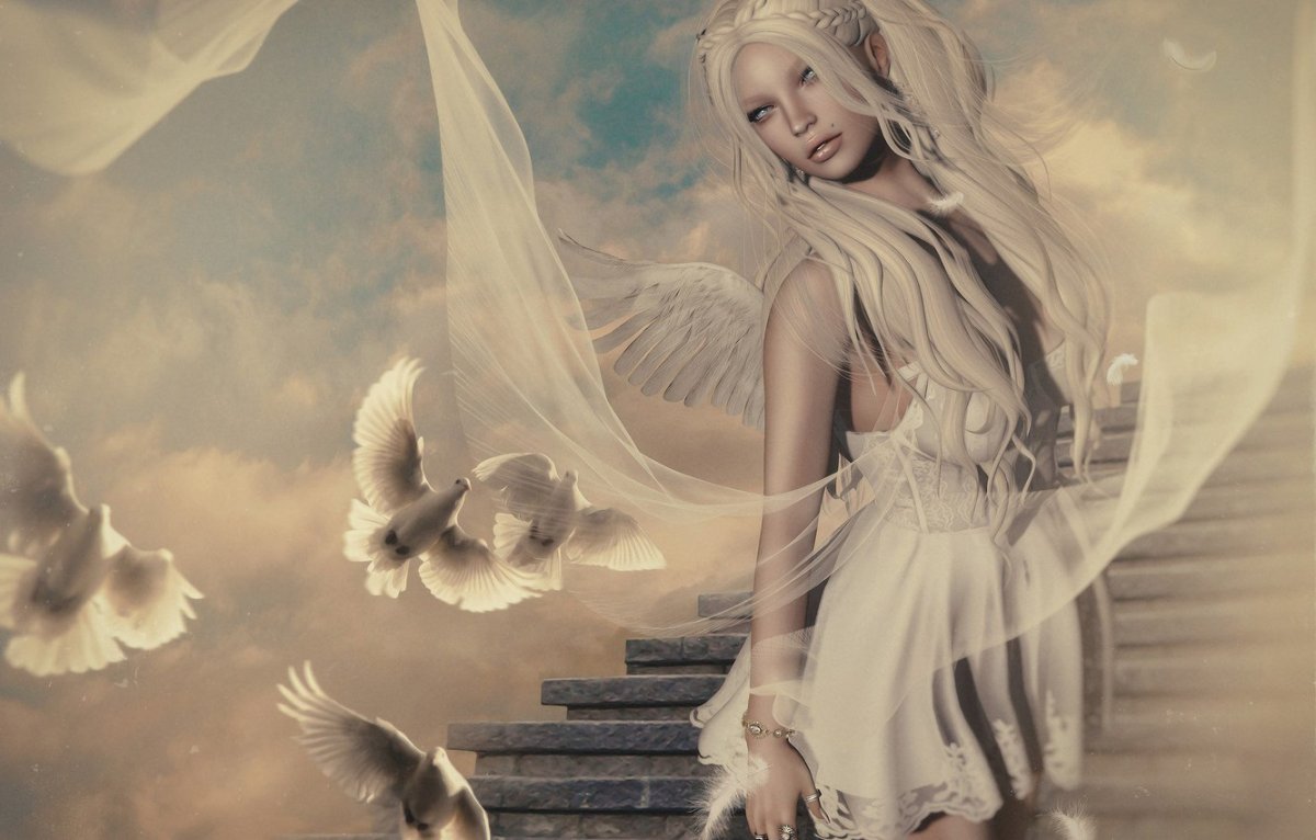 Девушка с крыльями