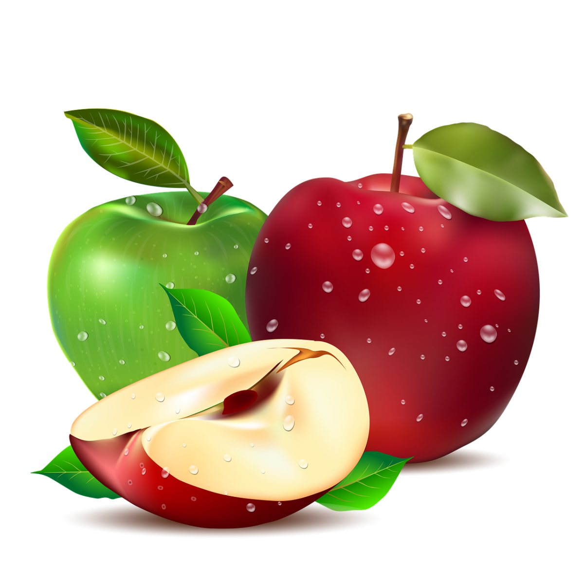 Яблоко картинка на белом фоне