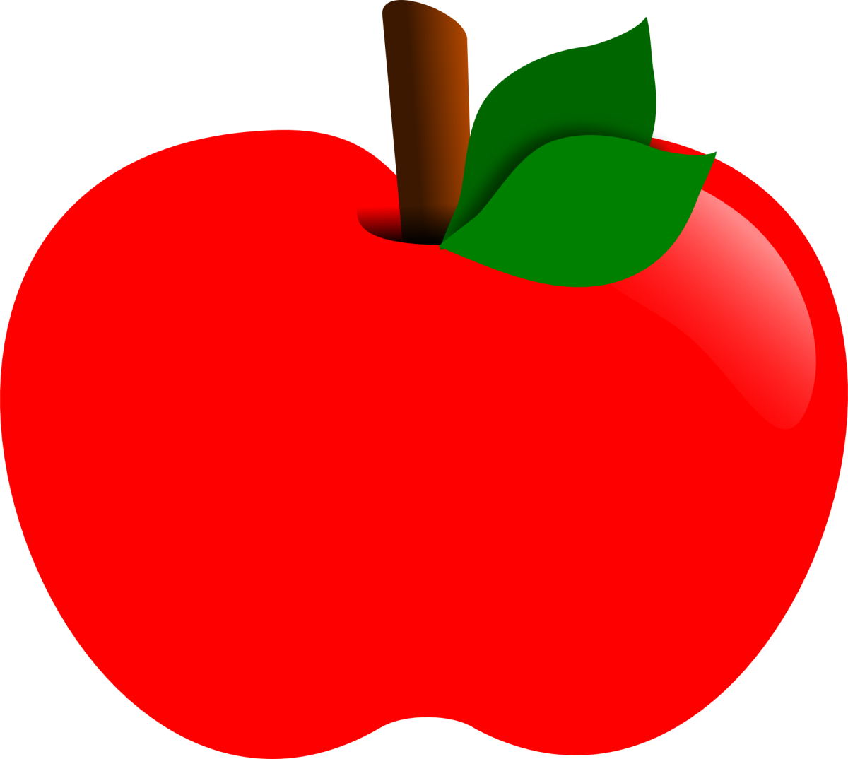Яблоко мультяшный