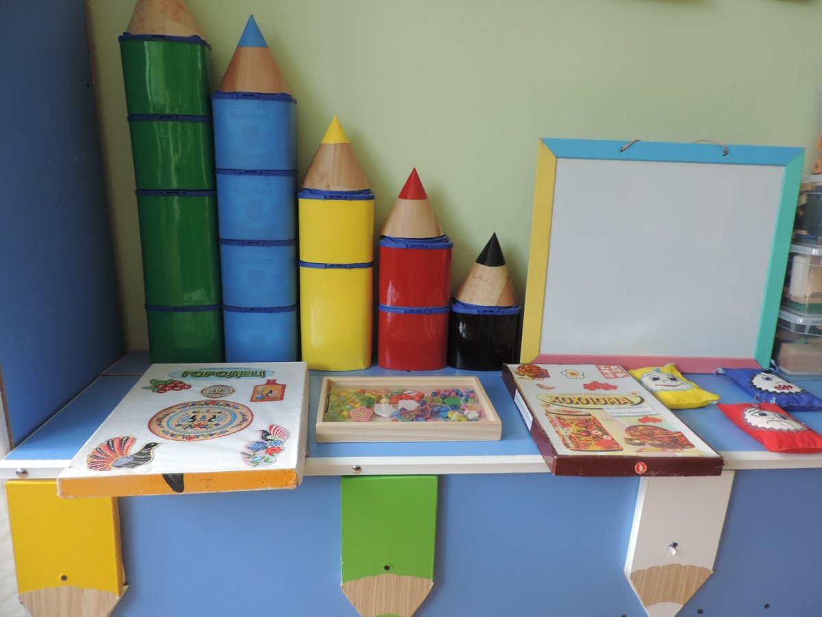 Материал для уголка рисования в средней