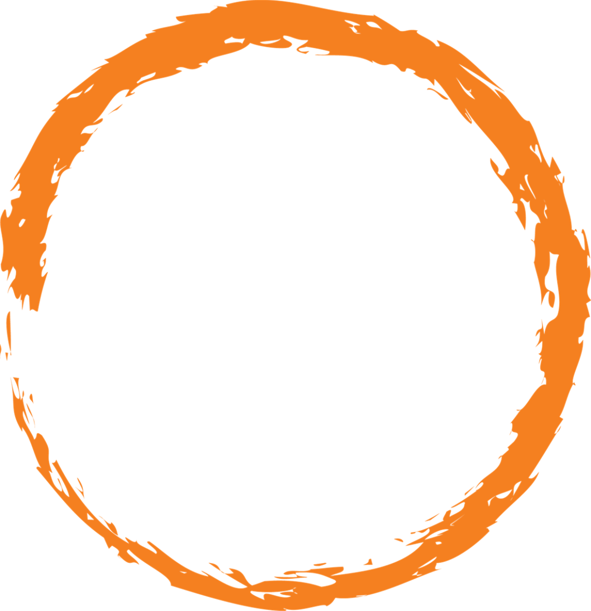 Оранжевый кружок