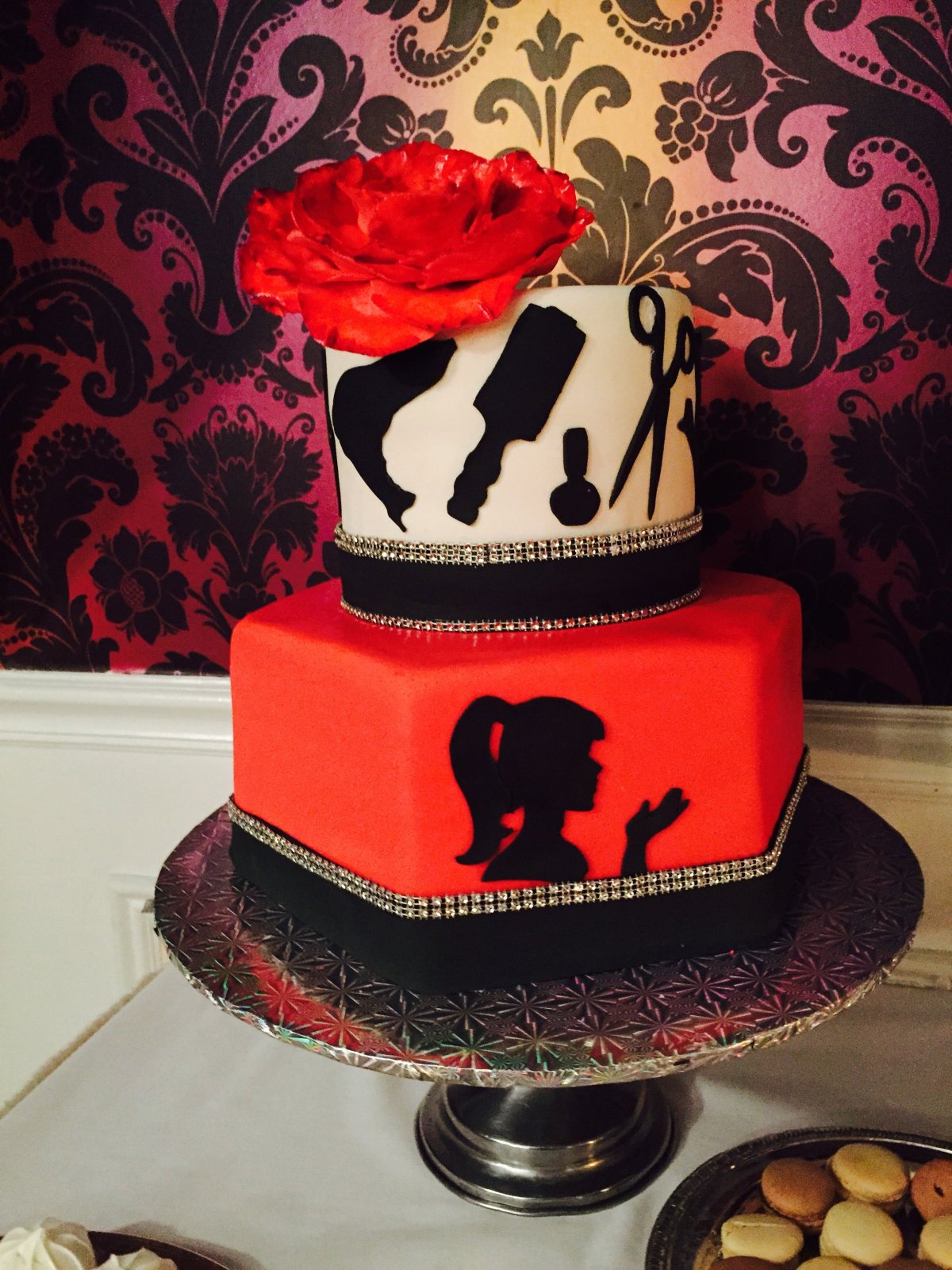 Декор торта для парикмахера