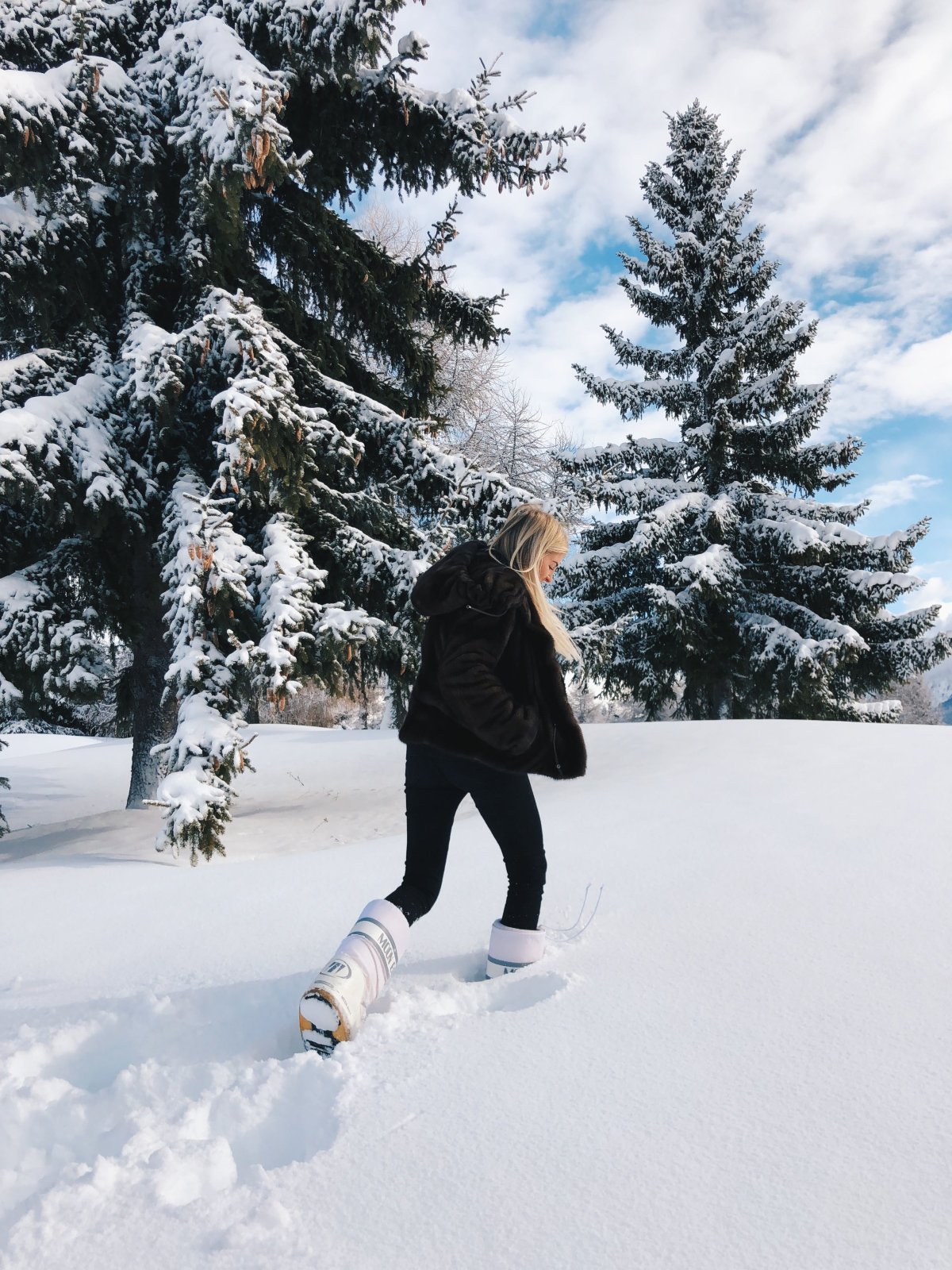 Девушка зима арт