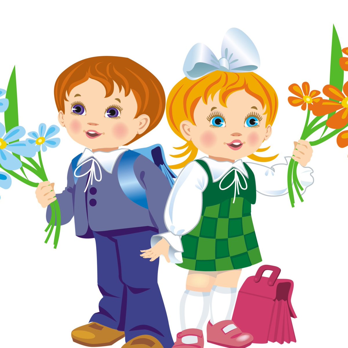 Школьник первый класс мультяшный