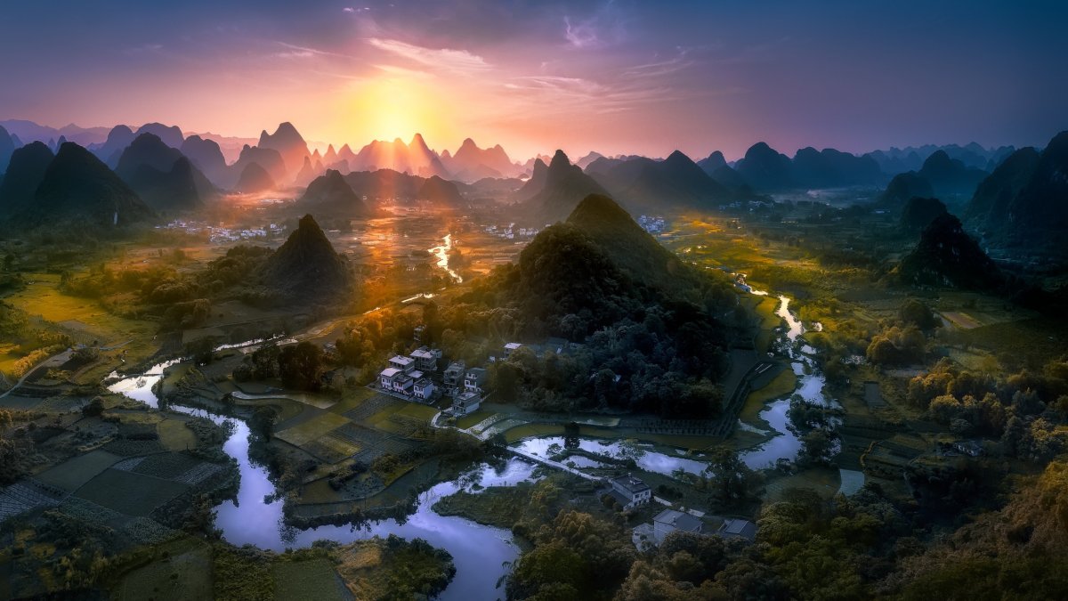 Китай Долина холмов