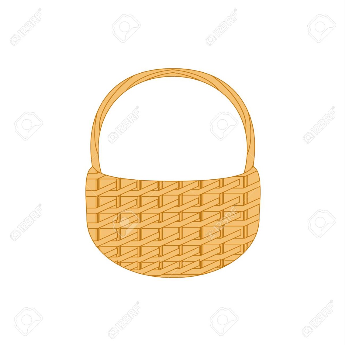 Плетеная корзина иконка