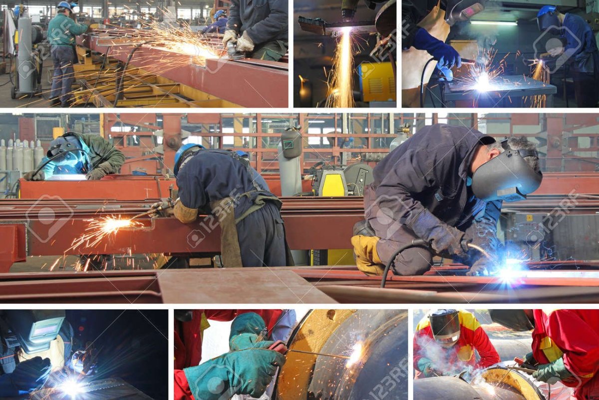 Электрогазосварщик и помощники