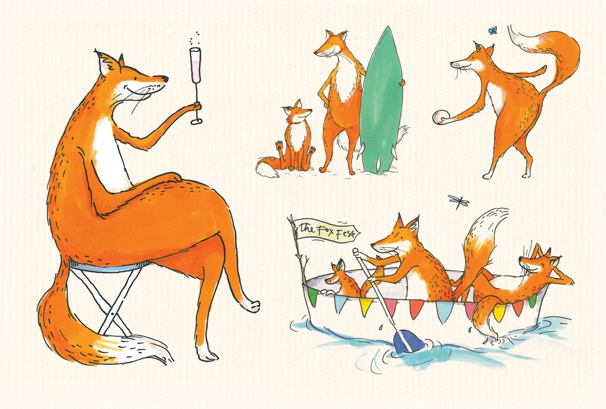 Лиса с вороном