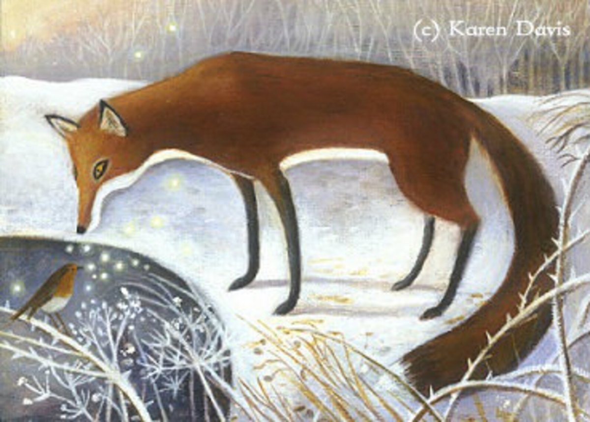 Лиса и журавль. Русские народные сказки