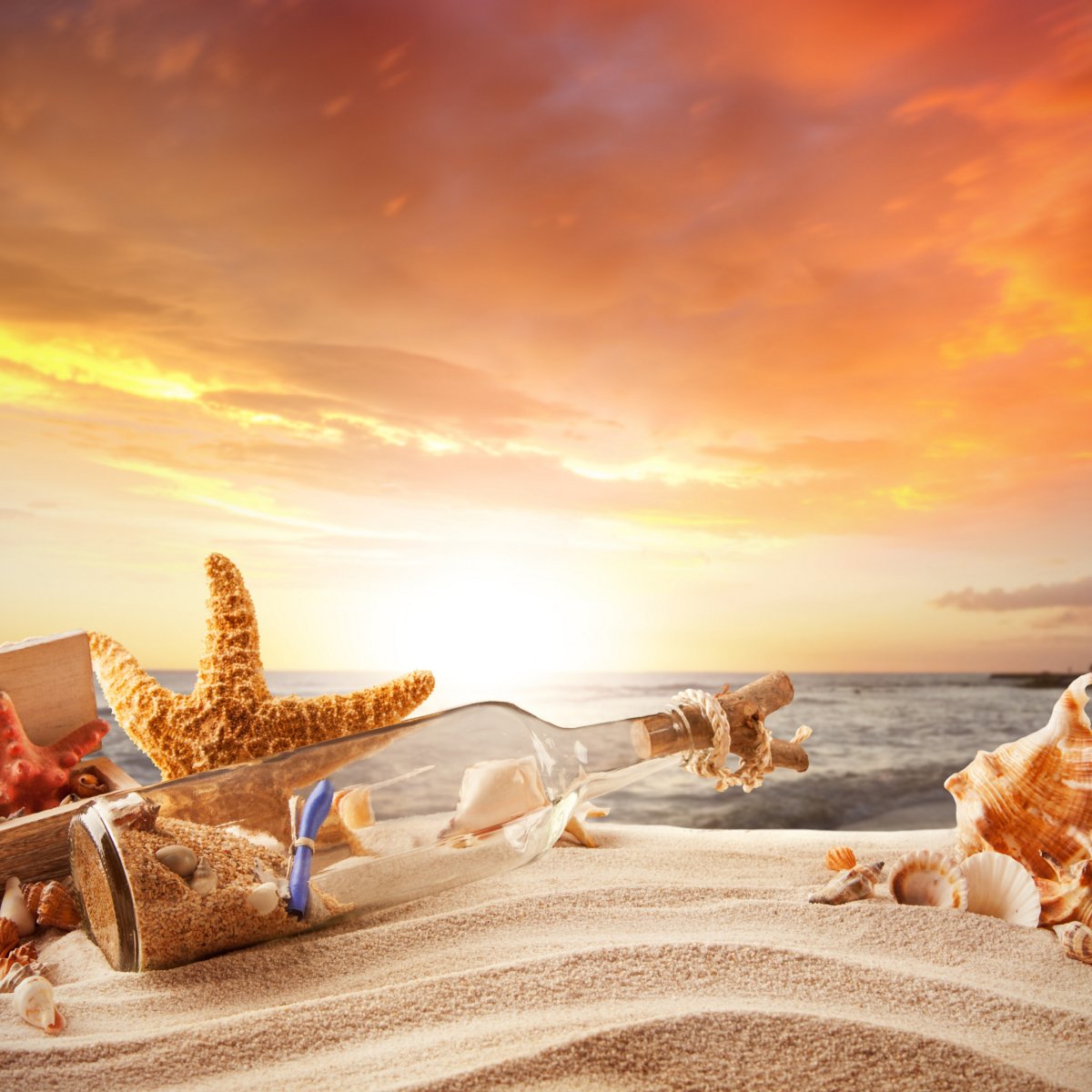 Пляж море песок