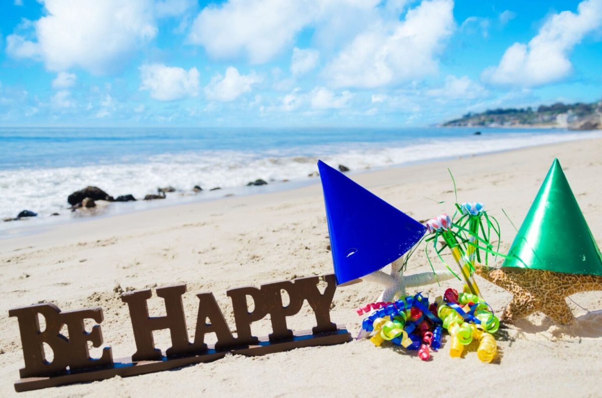 День рождения на берегу моря