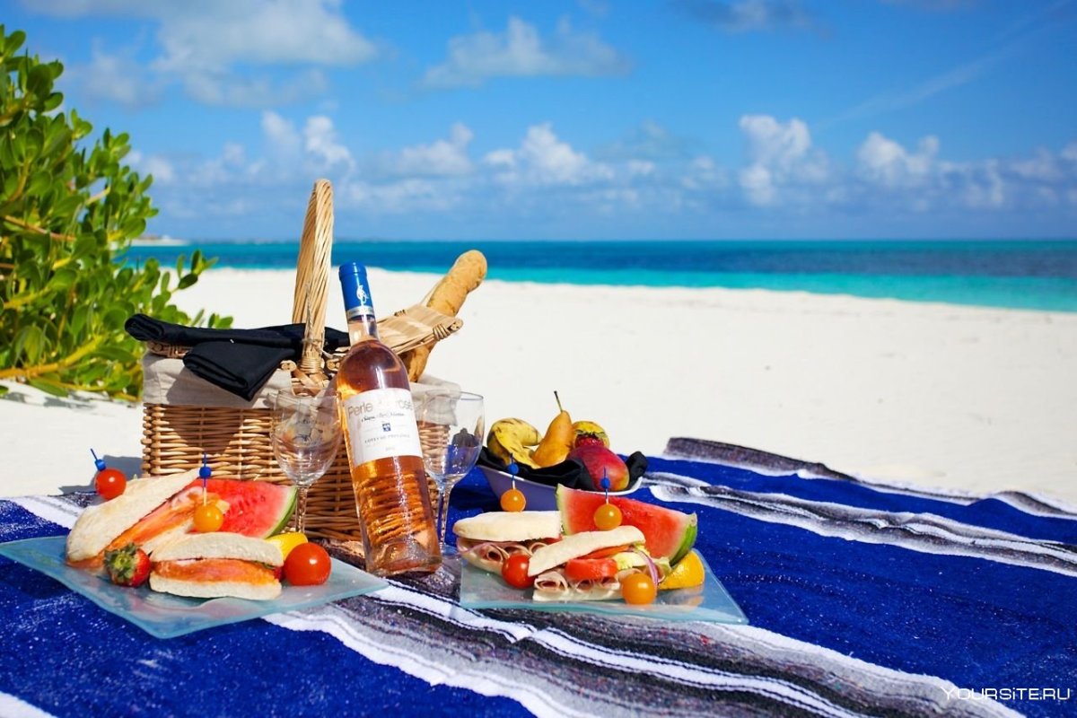 Пикник на берегу моря