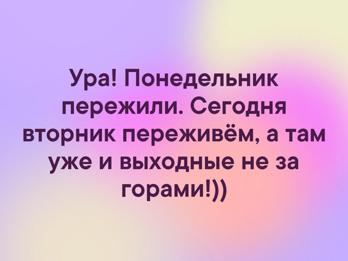 Фразы про вторник смешные