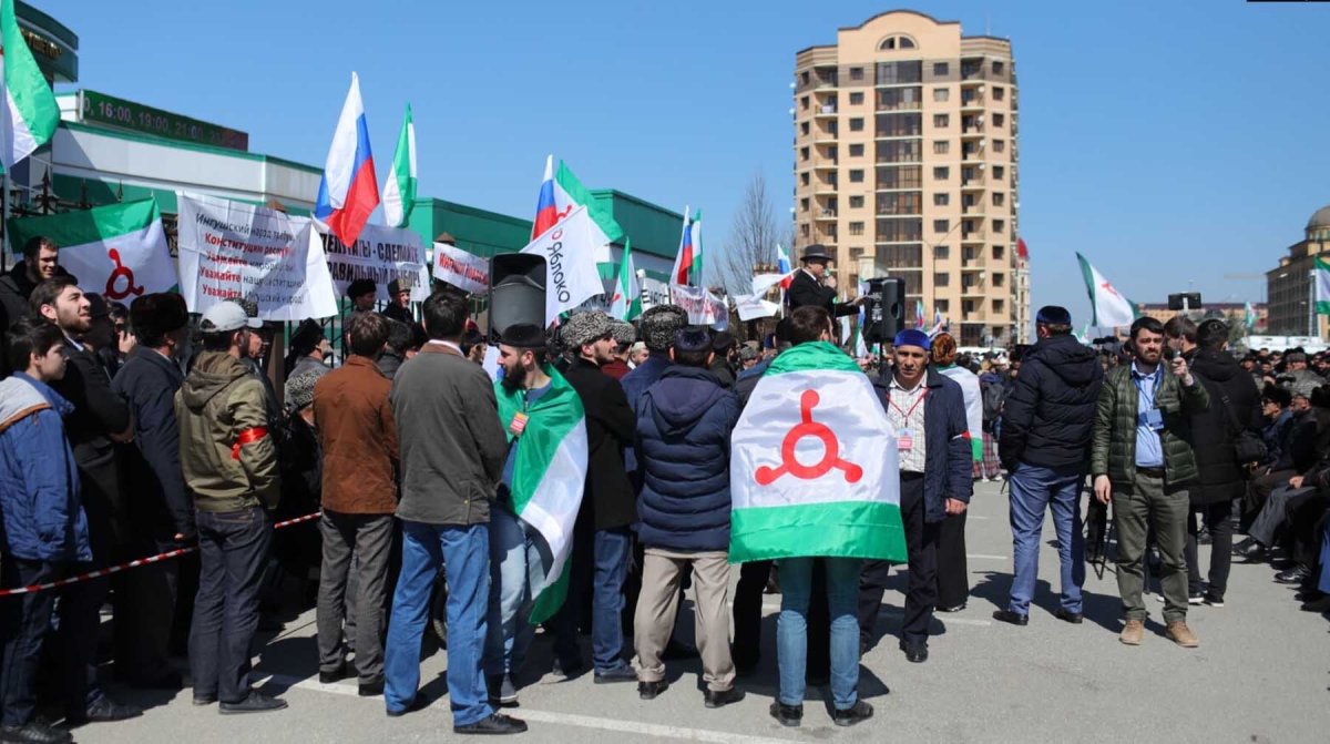 Башня в Ингушетии в Магасе