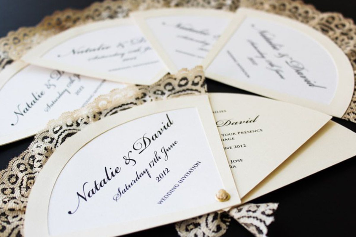 Свадебные приглашения необычной формы