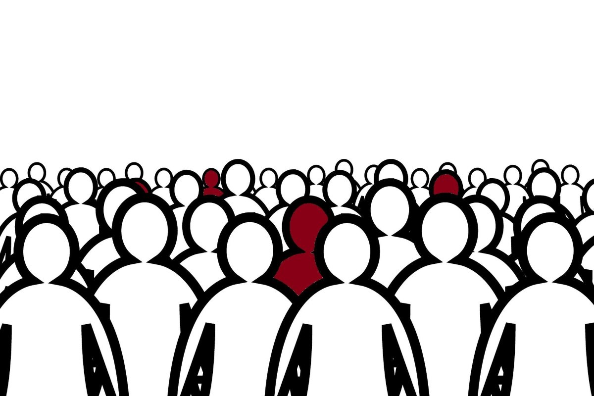 Силуэт толпы