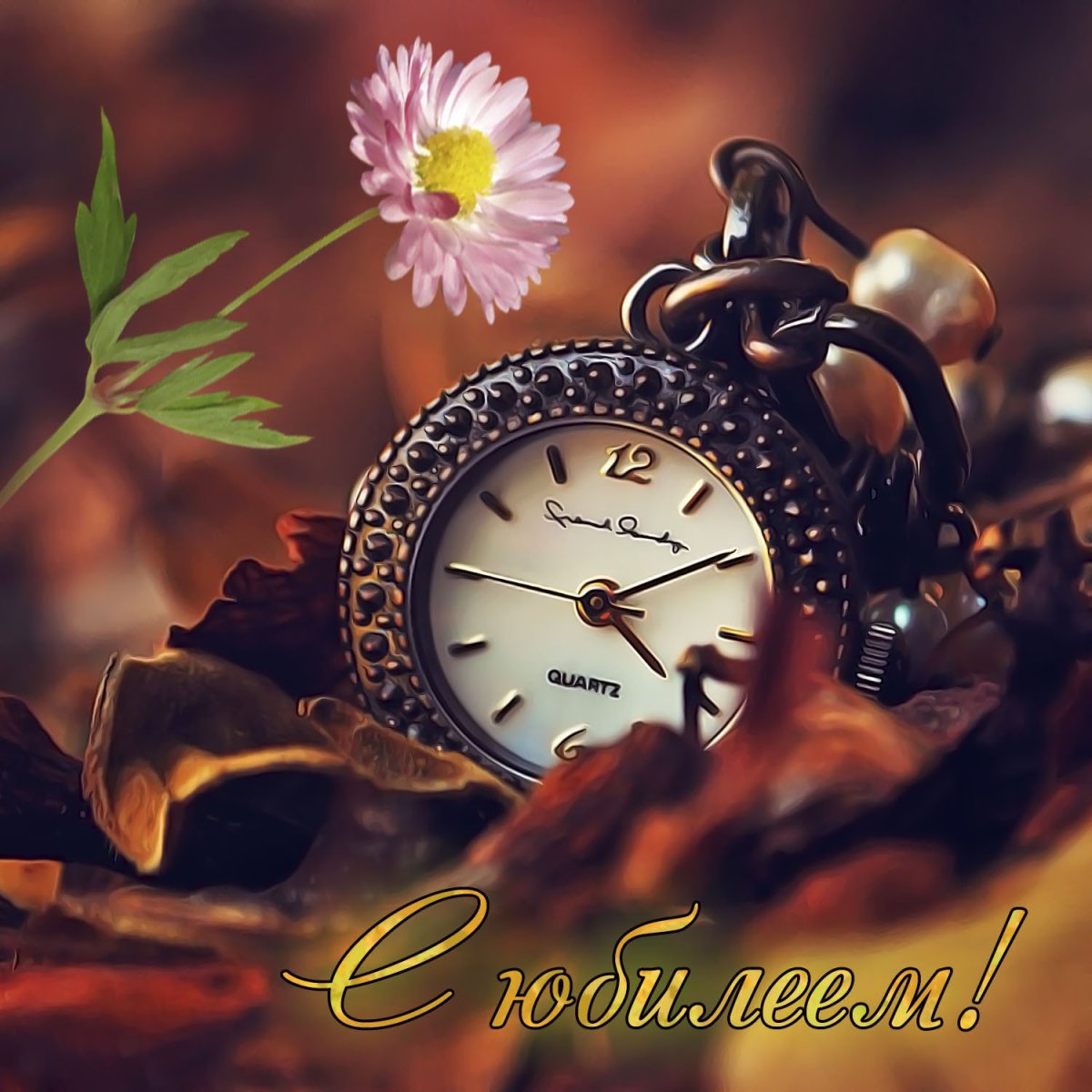 Часы на фоне календаря